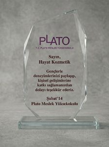 PLATO MYO Şubat 2014 Katkı ve Katılım Plaketi