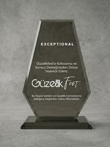 Güzellik Fest Katkı ve Katılım Plaketi